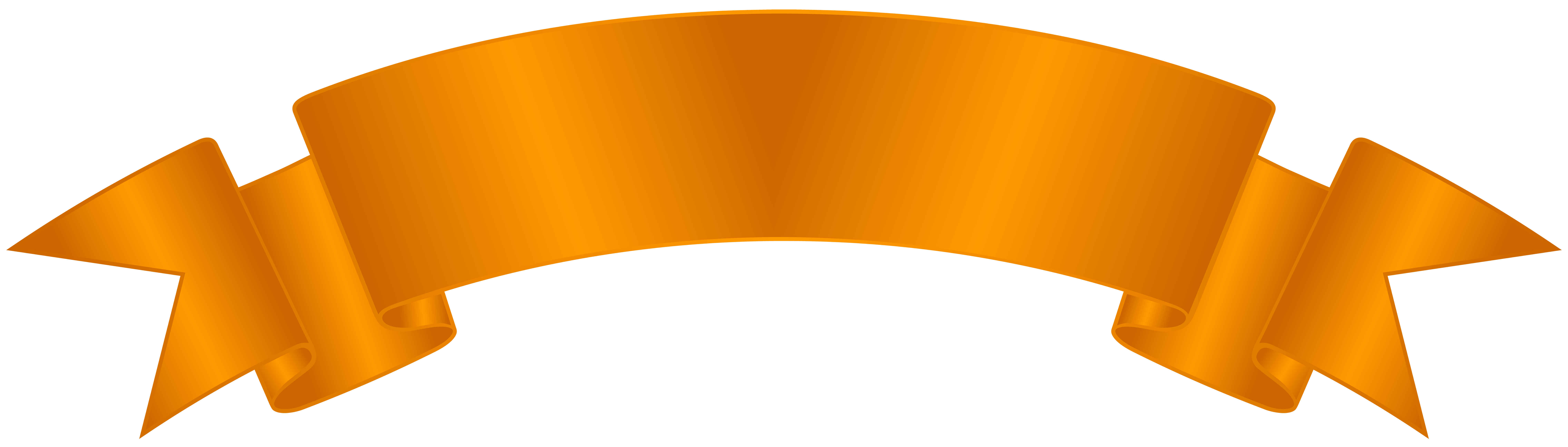 orange ribbon banner png - Clip Art Library