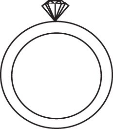 Ring clipart black and white clipart 