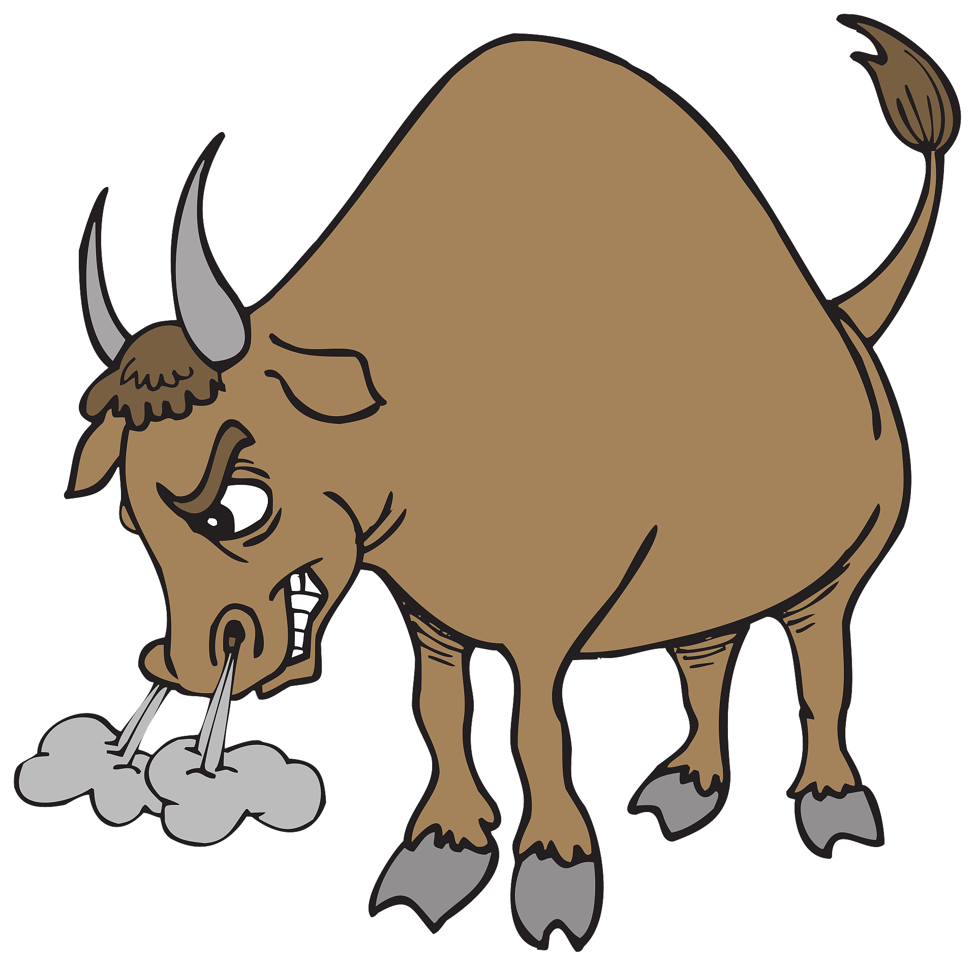 愤怒的牛脸表情符号，烦伤的牛图标孤立的情绪标志 库存例证. 插画 包括有 动画片, 动物, 垫铁, 标签 - 189552967
