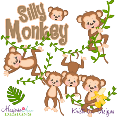 silly monkey cliparts