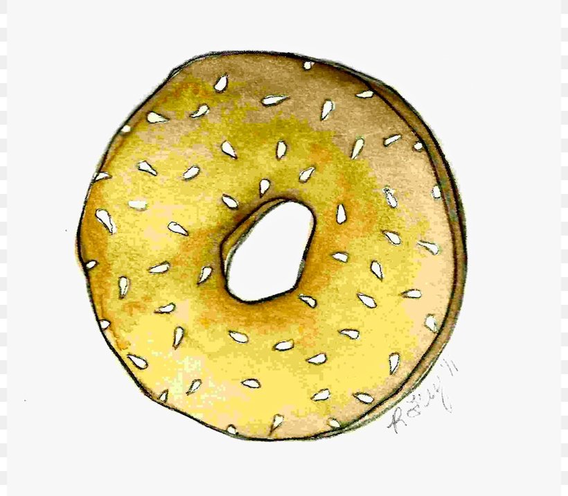 Green Coffee And Bagels Clip Art