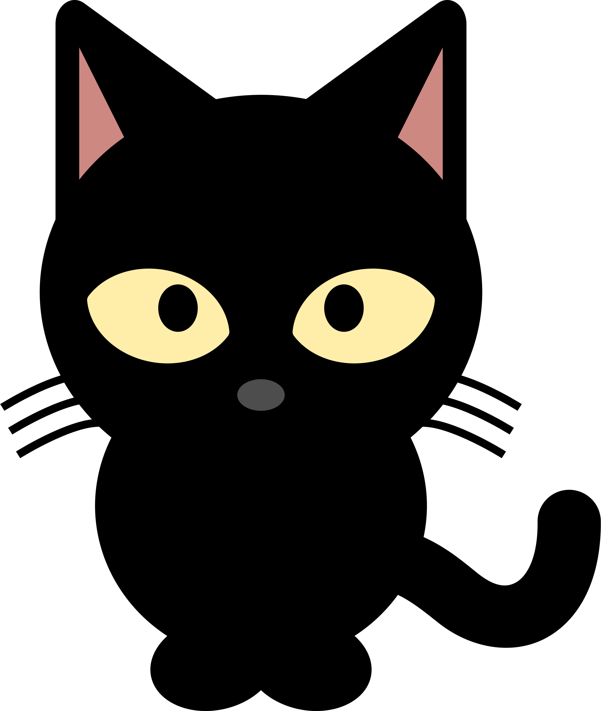black cat free clipart - Clip Art Library