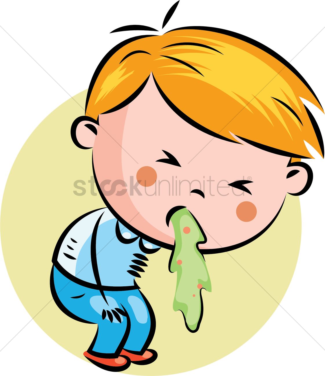 nausea and vomiting clipart