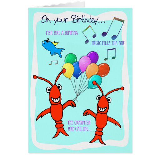 birthday crawfish clip art