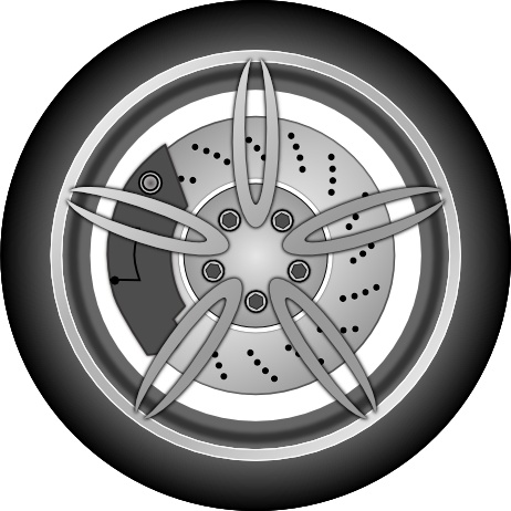 Car Wheel clip art Free vector in Open office drawing svg 