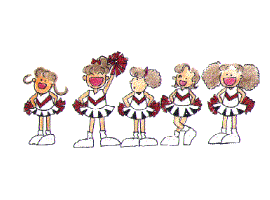 animated cheerleading clipart