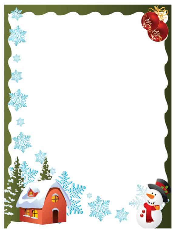 Christmas Printable Picture Frames Templates