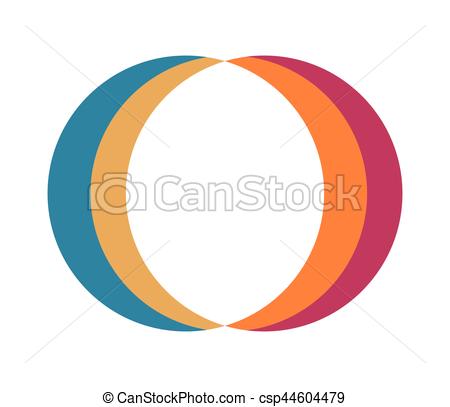 Abstract circular logo with overlapping teal, orange, and magenta arcs forming a ring shape.