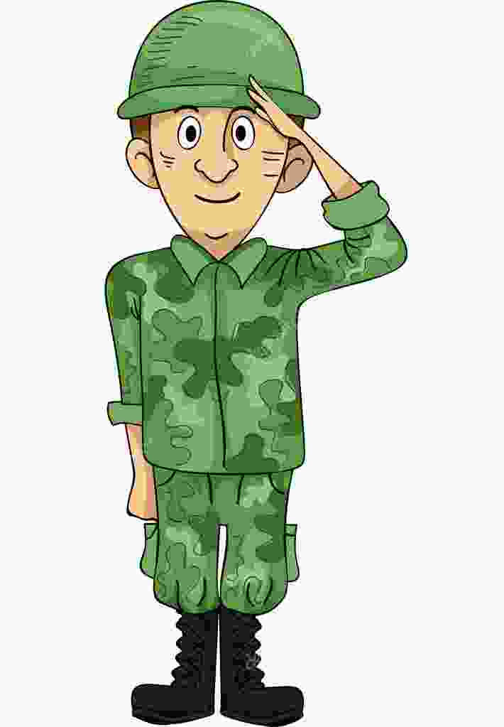 Free Soldier Saluting Cliparts Download Free Soldier - vrogue.co