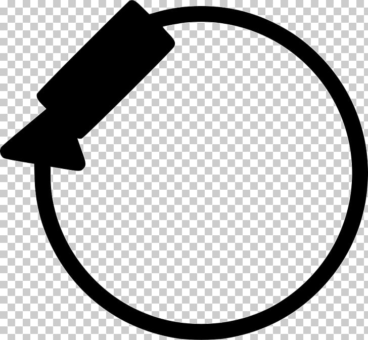 Black circular arrow icon with a pointed tail, indicating a loop or repeat action.