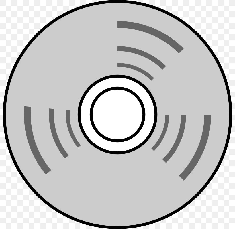 A gray CD or DVD with concentric data tracks and a central hole, depicted in a simple graphic style.