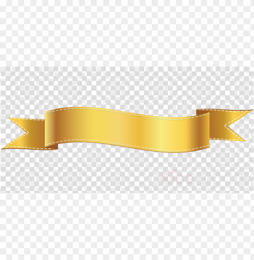 gold ribbon banner clip art