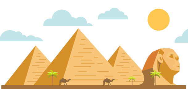 pyramids of giza cartoon - Clip Art Library