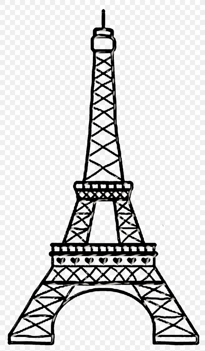 I love Paris, Eiffel Tower - Digital Drawing - Color