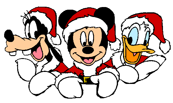 mickey donald goofy christmas - Clip Art Library