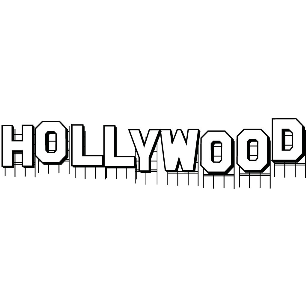 Hollywood Sign Clipart