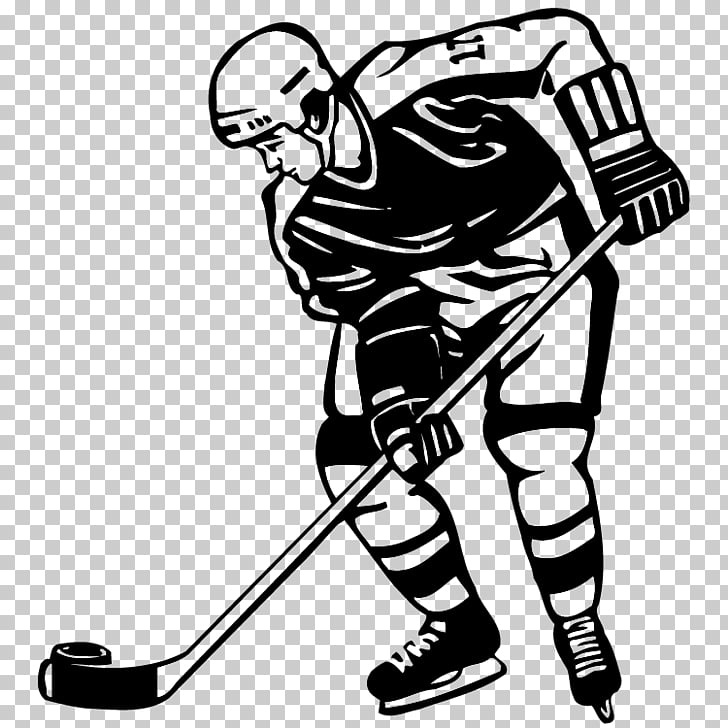 hockey clip art black and white