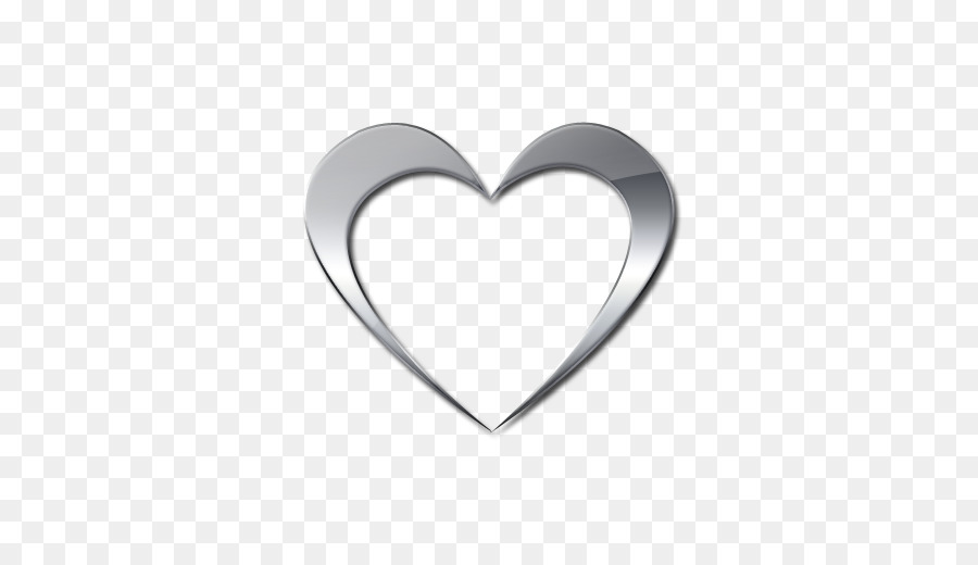 silver heart no background - Clip Art Library