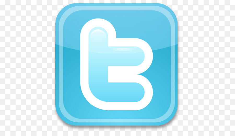 Twitter logo icon with white bird symbol on blue square background
