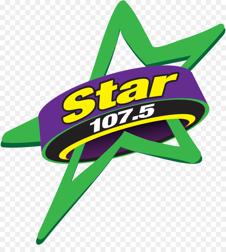 Green star logo with purple and yellow banner reading "Star 107.5"