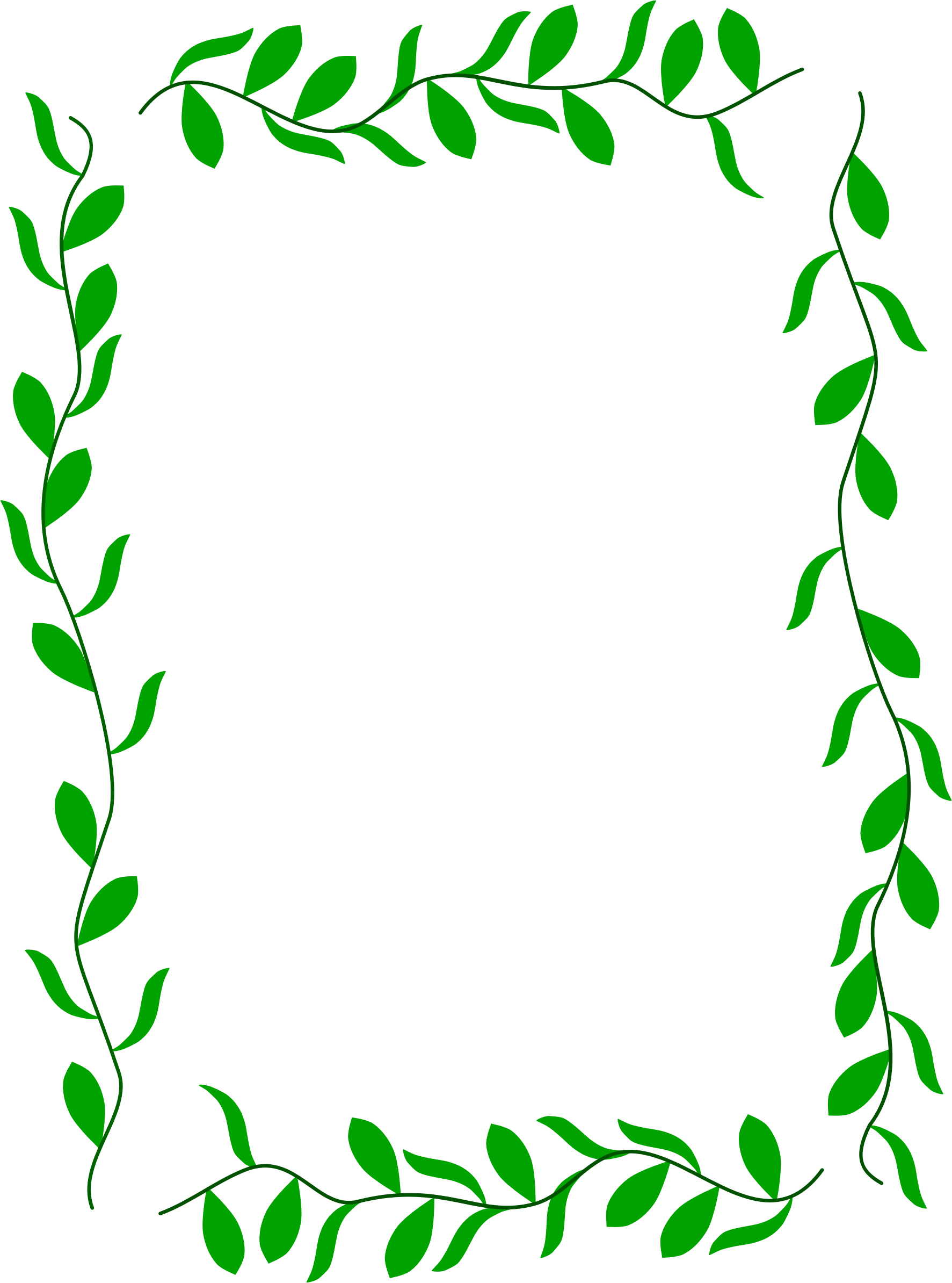 leaves clipart border