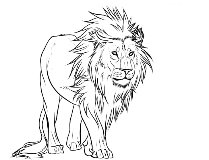 evil lion cliparts