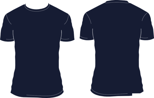 navy blue t shirt template vector - Clip Art Library