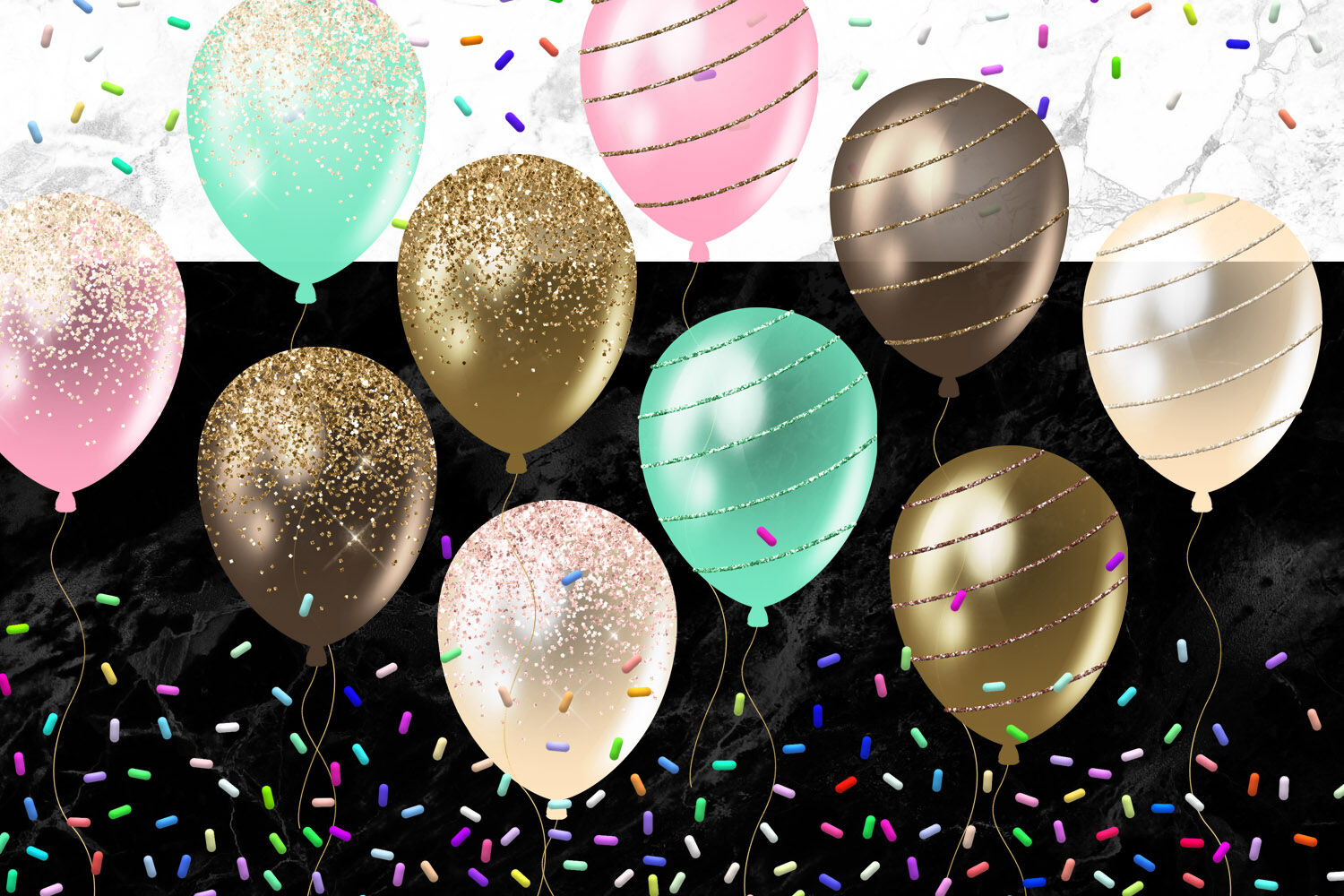 cream balloon cliparts