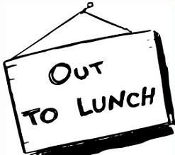 out to lunch clipart