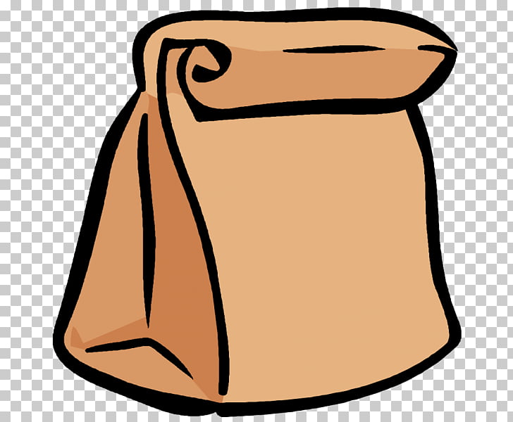 brown paper bag clip art black and white