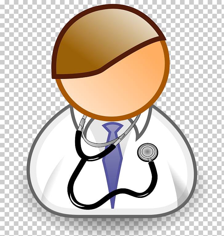 Doctor icon with stethoscope and white coat