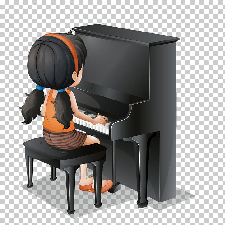 girl keyboard cliparts