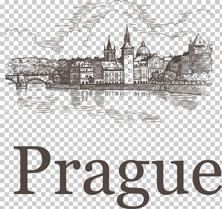 Prague, sketch PNG clipart | free cliparts 