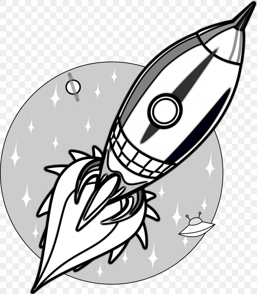 vintage spaceship cliparts