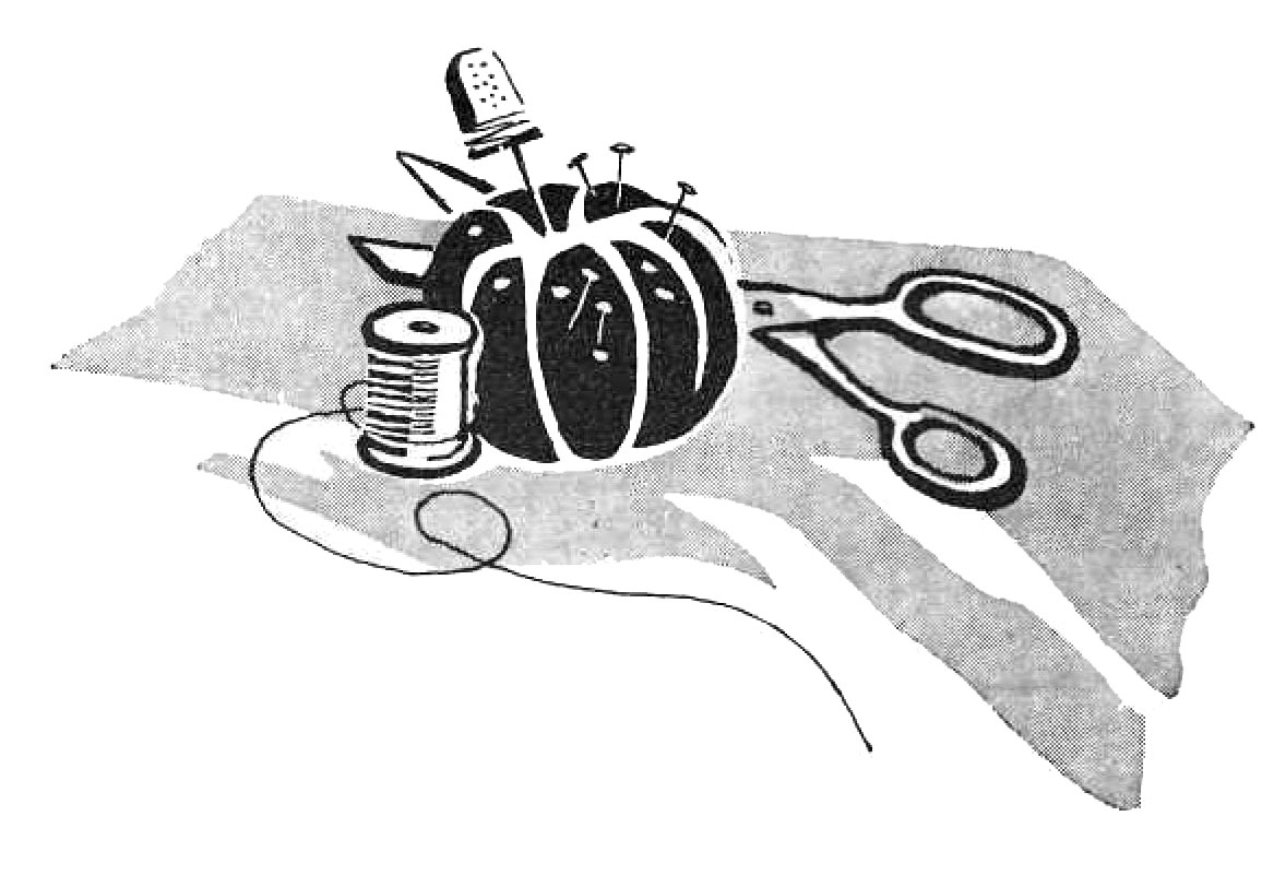 sewing clip art black and white - Clip Art Library