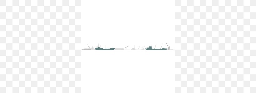 Silhouettes of ships and cranes at a port on a transparent background