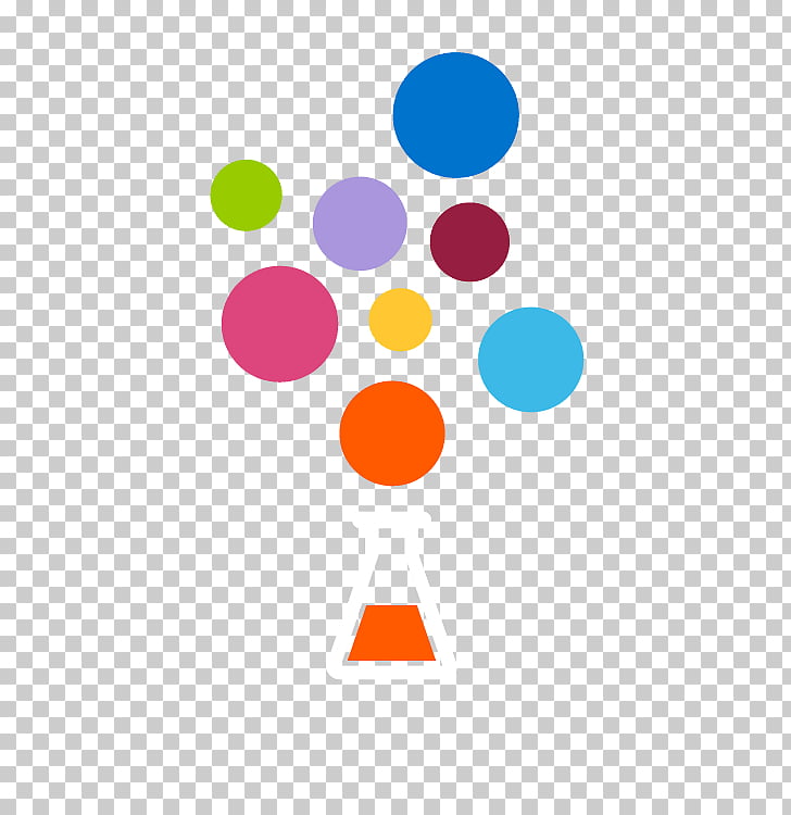 Colorful bubbles rising from a laboratory flask, symbolizing scientific discovery and innovation.