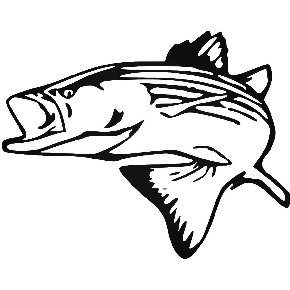 Striper Fish Decal Clip Art Library