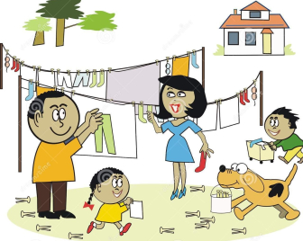 Family Helping Others Clipart