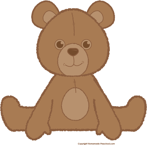 A cute brown teddy bear sitting with a friendly expression, featuring round ears, big eyes, and a stitched nose.