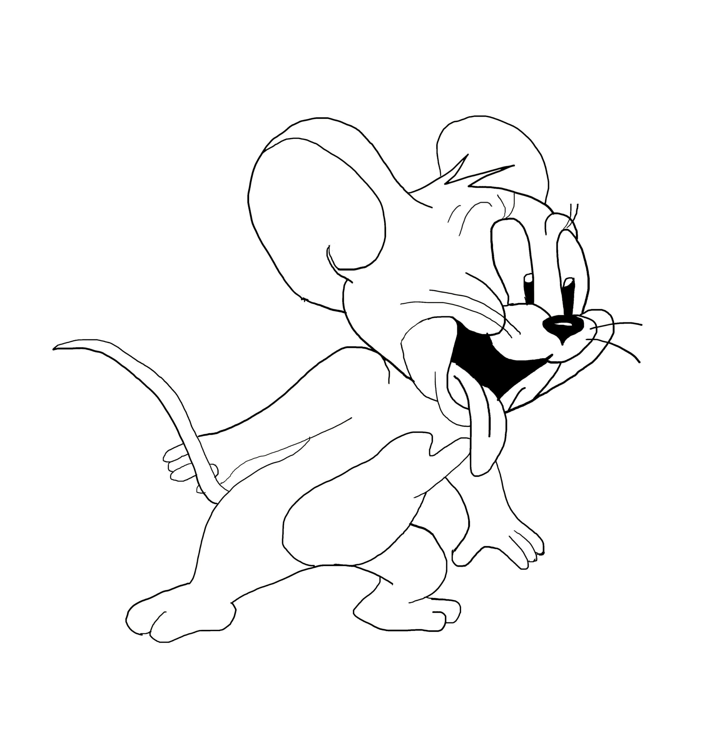 easy sketches of cartoon characters - Clip Art Library