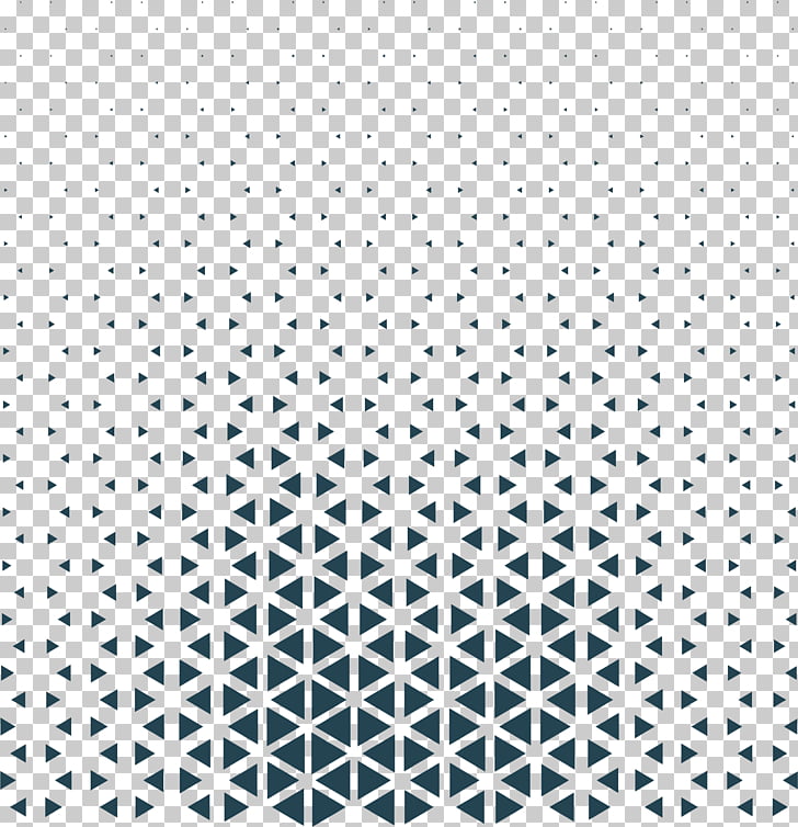 Geometric pattern of dark blue triangles forming a gradient on a transparent background
