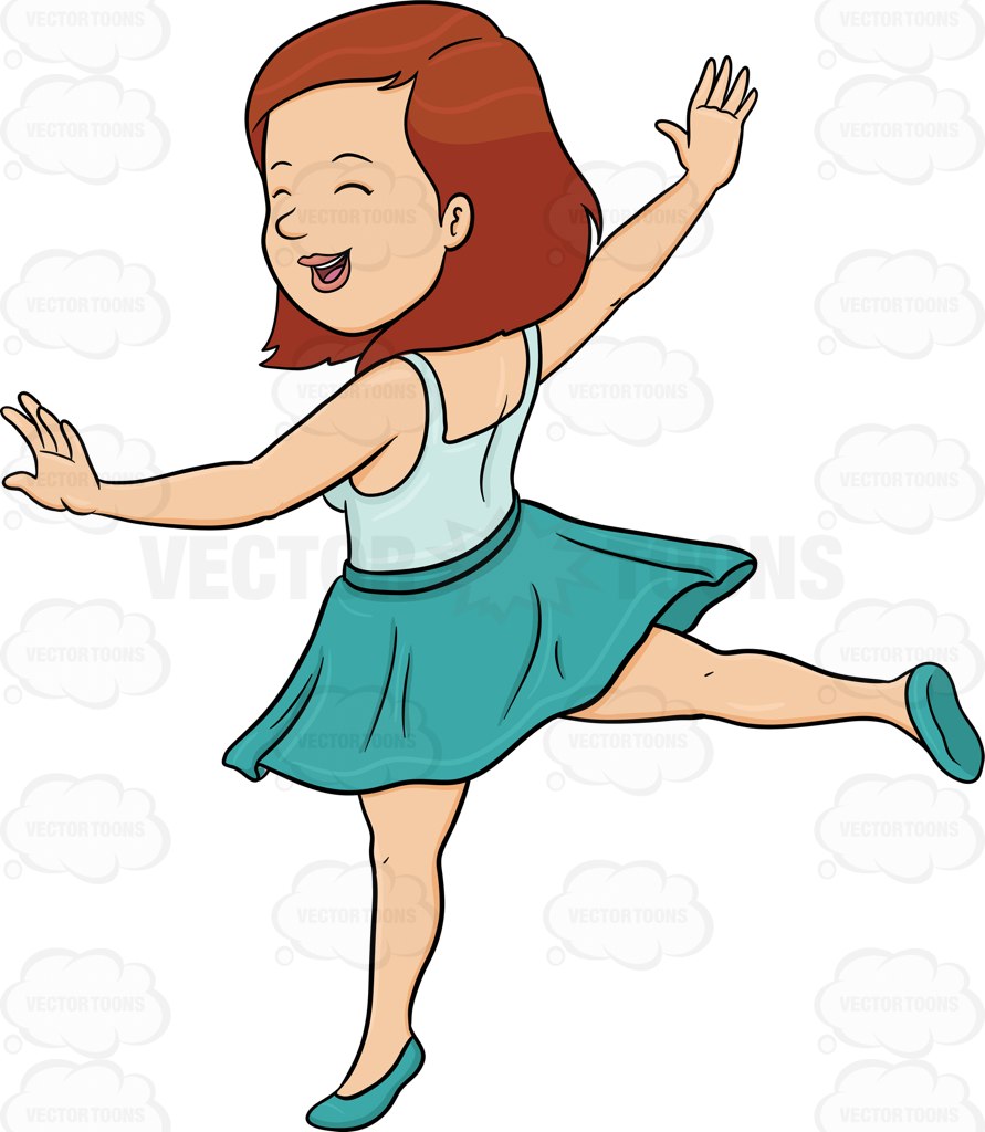 twirling clipart