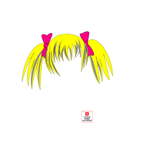 yellow wig cliparts