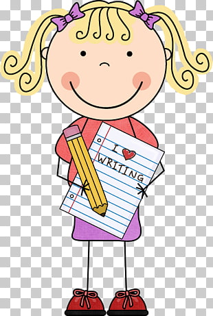 child writing clipart