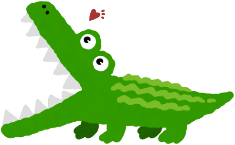 Crocodile alligator animated 