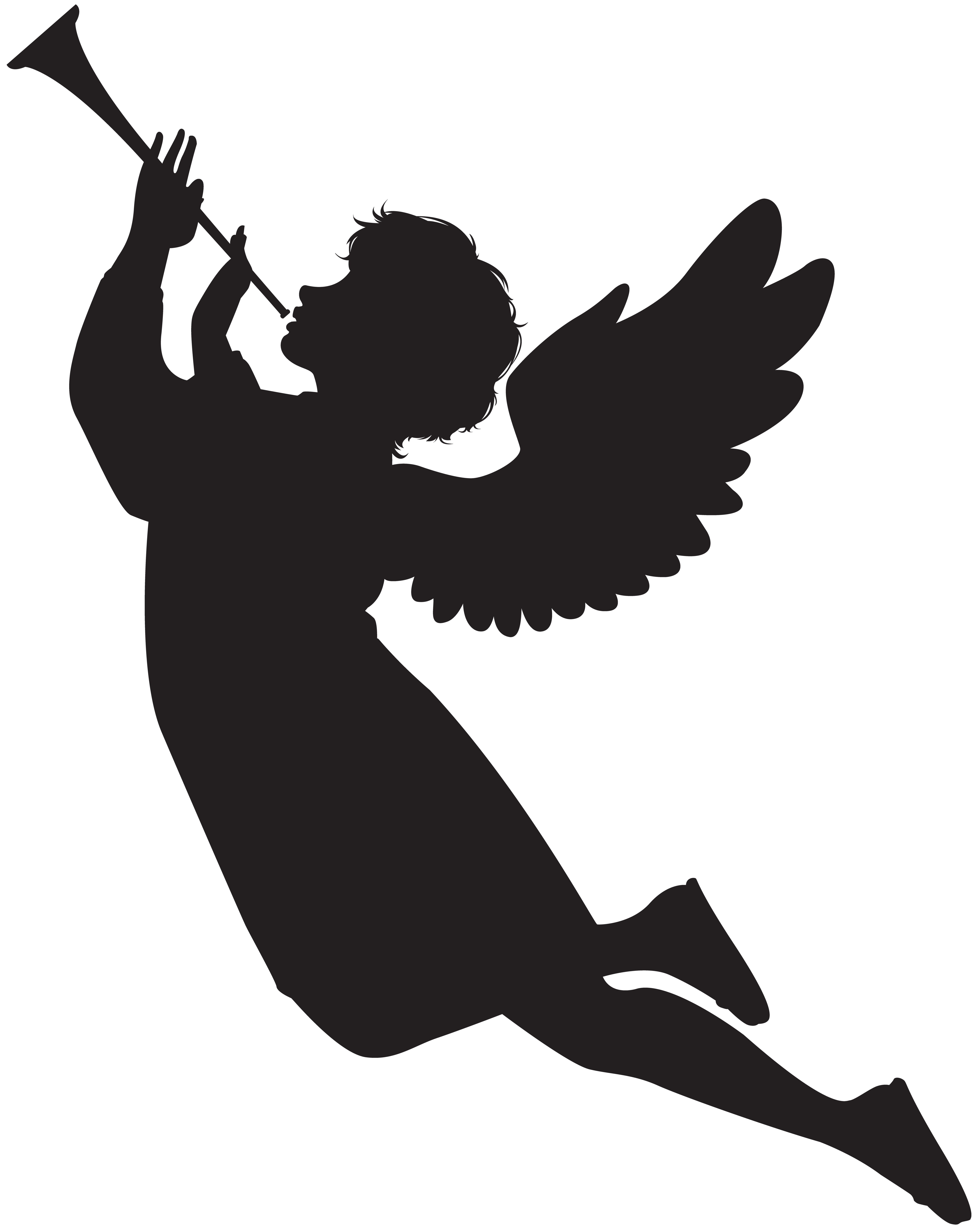 Angel clipart silhouette