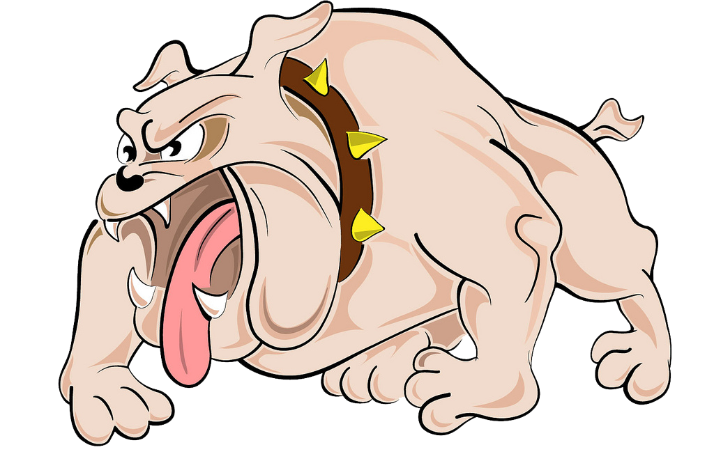angry dog clip art