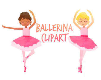 Ballerina clip art Etsy