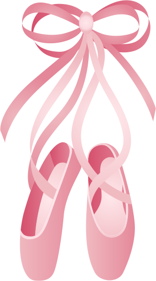 Free clip art of pretty pink ballet shoes Sweet Clip Art 